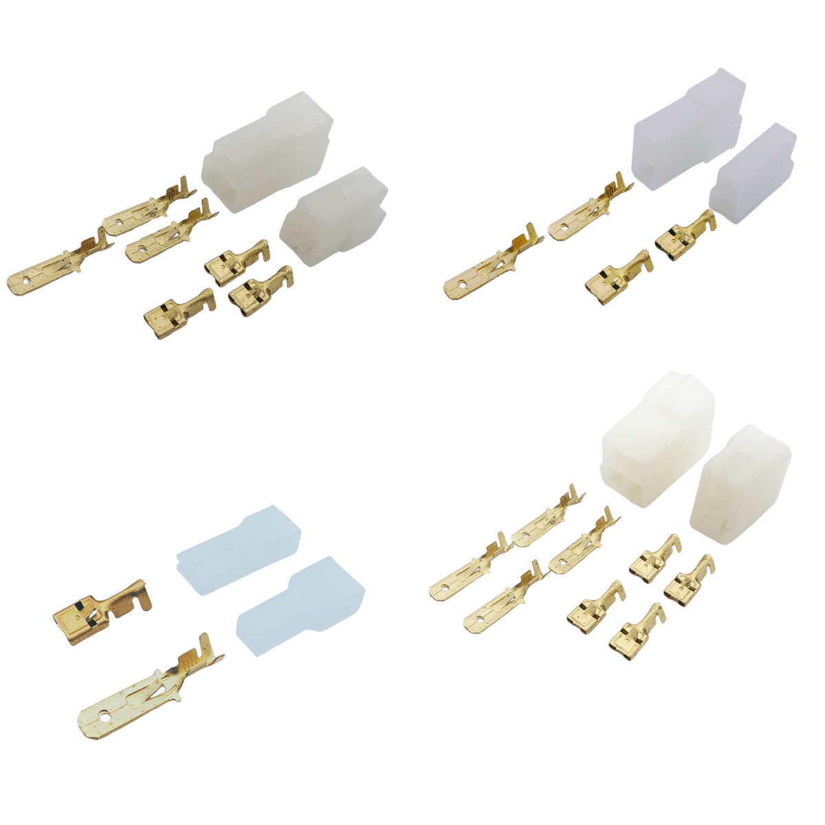 Kit Terminal Macho 6,3mm E Terminal De Encaixe Femea E Capa